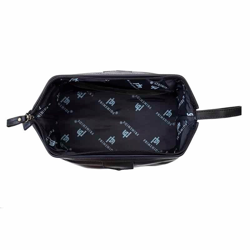 Luxury Leather Washbag - Sandro Tuscan