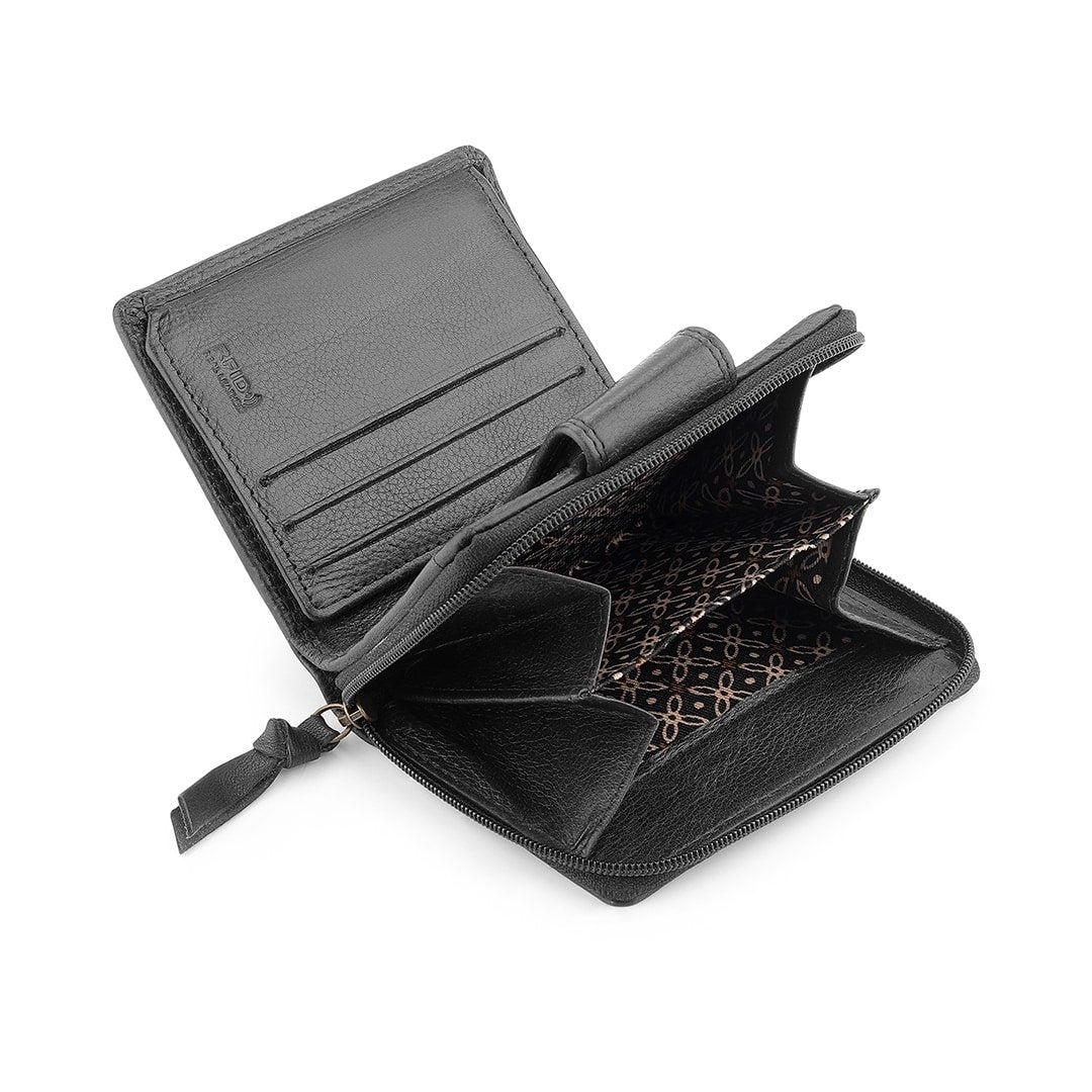Women's Small Trifold Leather Purse - Selena