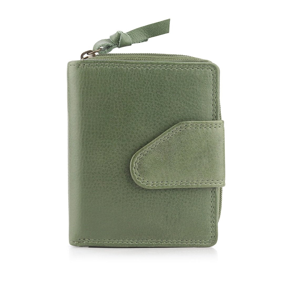 Women's Small Trifold Leather Purse - Selena