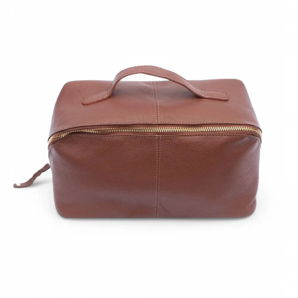 Soft Leather Large Makeup Washbag - Seville