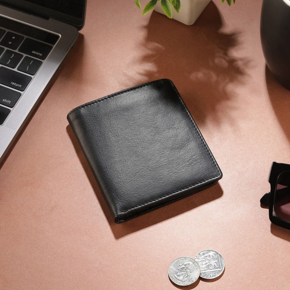 Leather Card Wallet For Men – Enzo Tuscan 2219 Black (4)