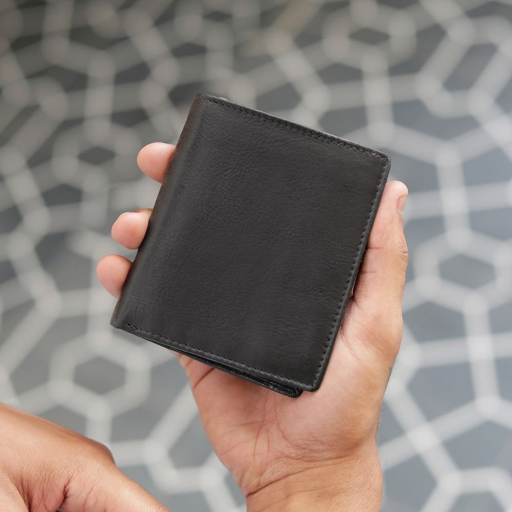 Leather Card Wallet For Men – Enzo Tuscan 2219 Black (5)