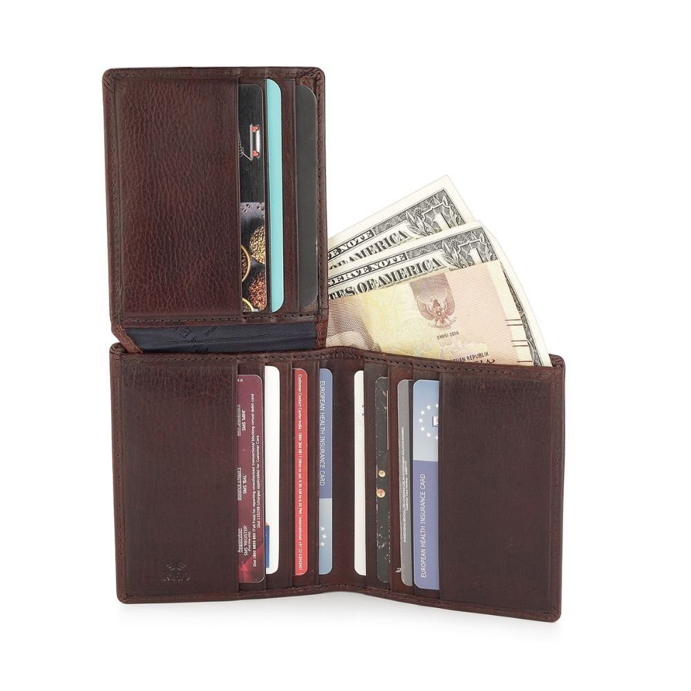 Leather Card Wallet For Men - Enzo Tuscan