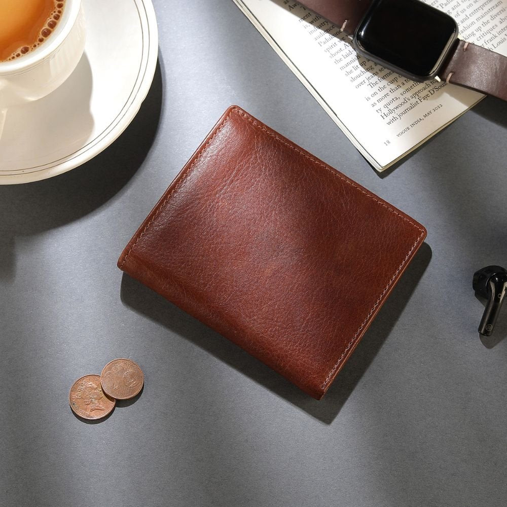 Leather Card Wallet For Men – Enzo Tuscan 2219 Chestnut (2)