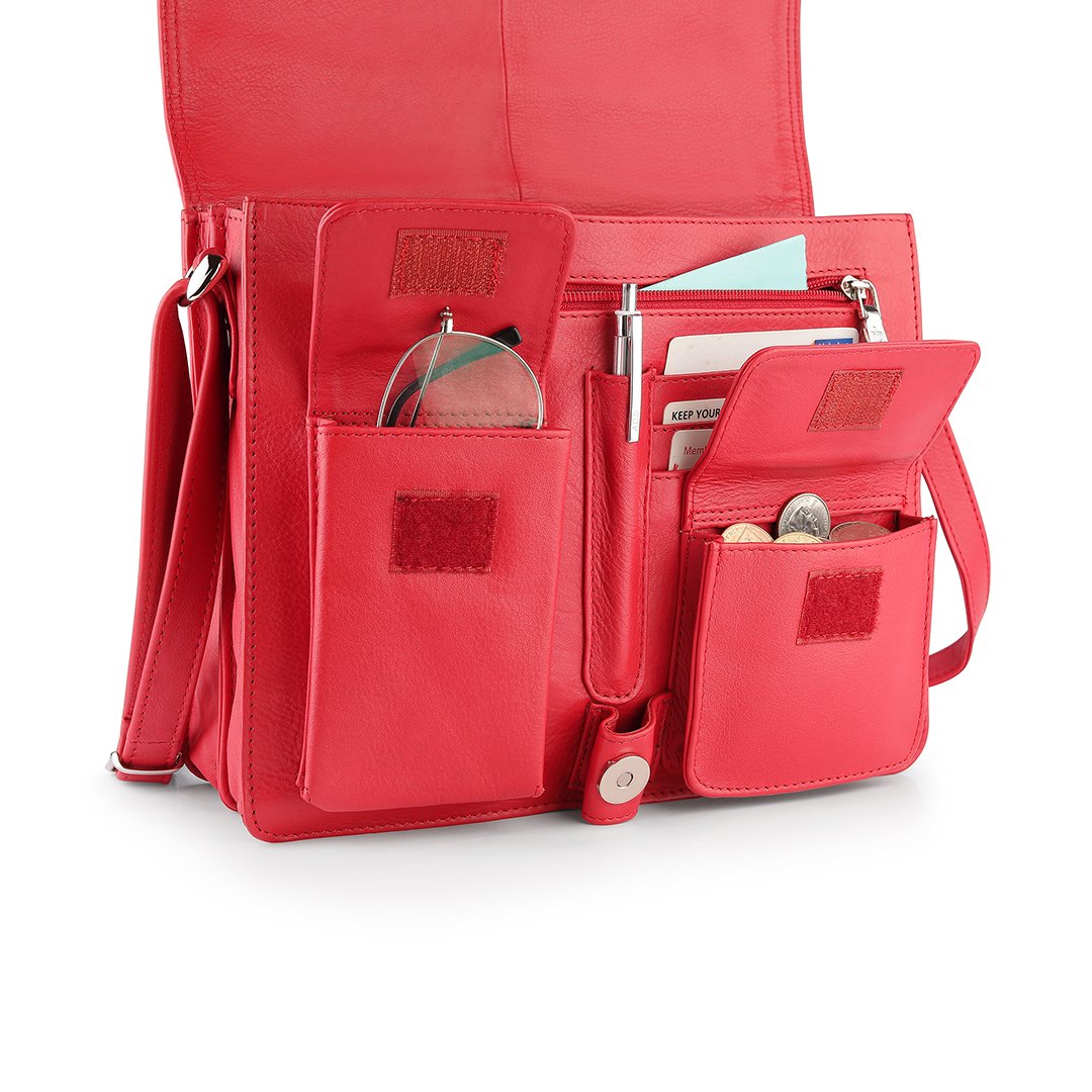 Red Large Organiser Bag Victoria 887-8