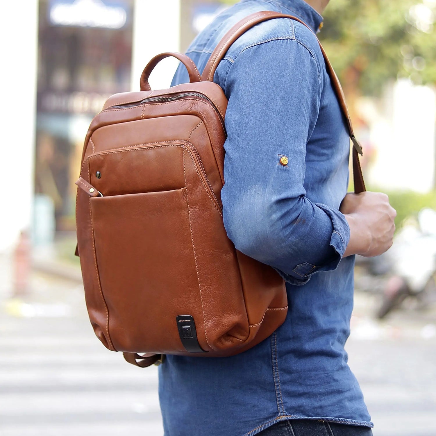 buy leather backpack uk Premium Black Unisex | Laptop Bag designed for bold men Men's Leather Backpacks | PRIMEHIDE