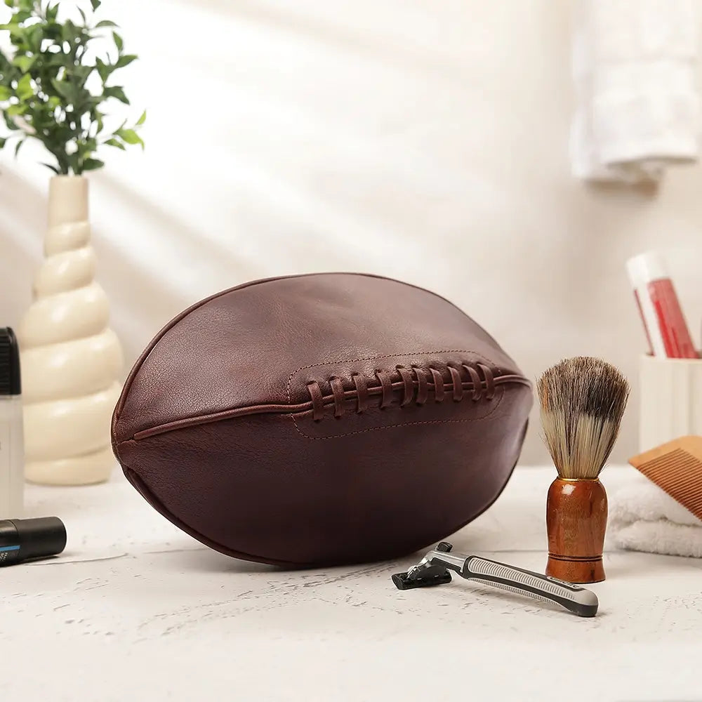 Premium Leather Wash Bags