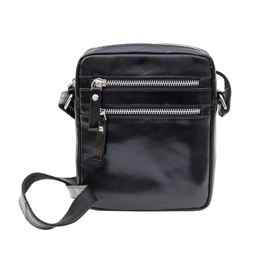 Leather Crossbody Flight Bag - Milano