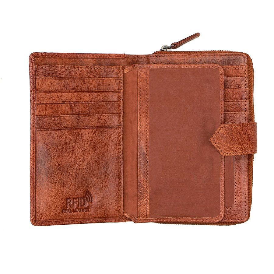 Bifold Leather Purse For Women Arizona