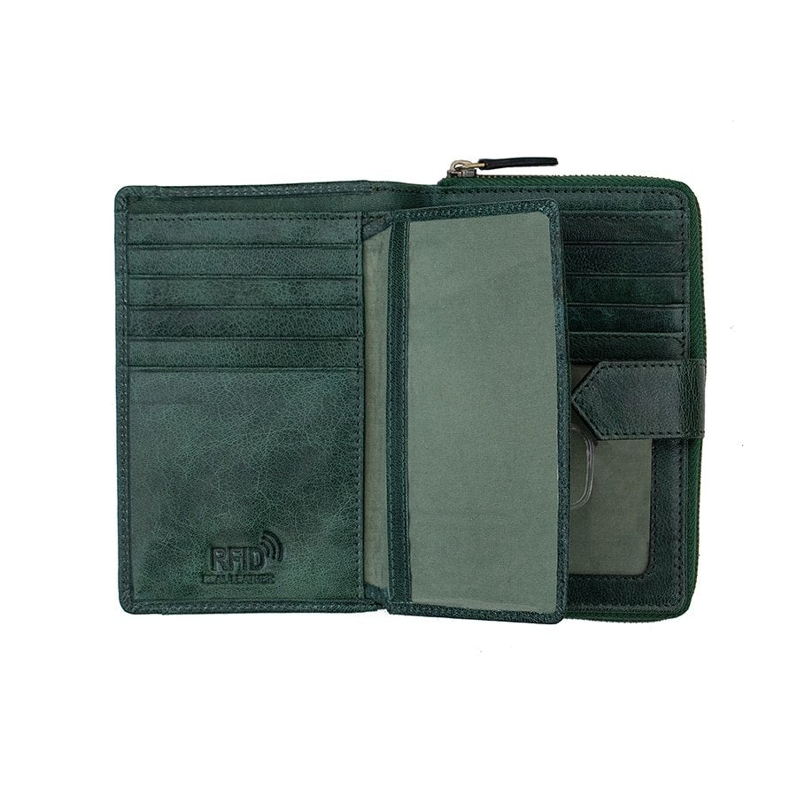 Bifold Leather Purse For Women Arizona