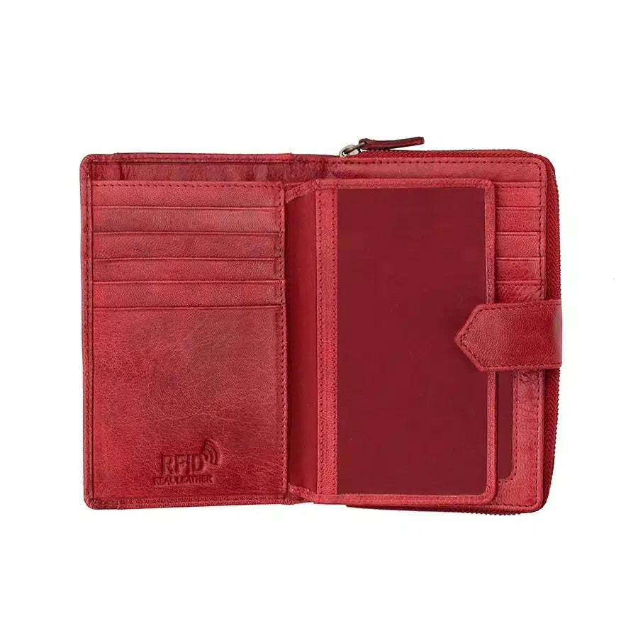 Bifold Leather Purse For Women Arizona