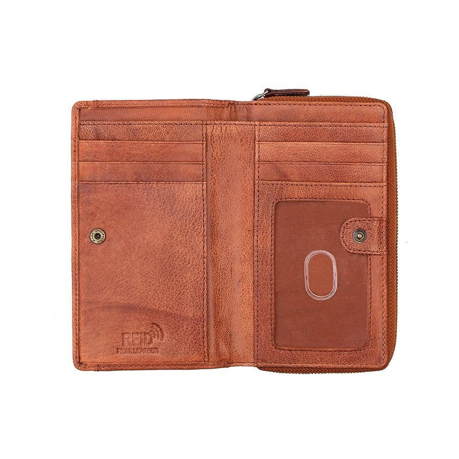 RFID Bifold Leather Purse Arizona