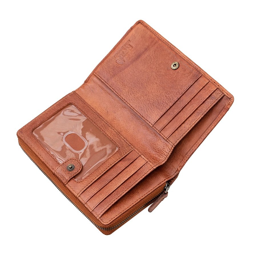RFID Bifold Leather Purse Arizona