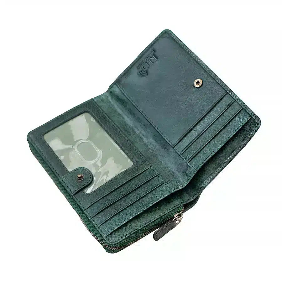 RFID Bifold Leather Purse Arizona