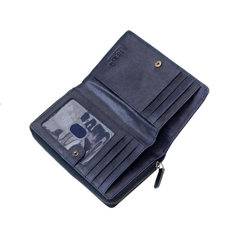 RFID Bifold Leather Purse Arizona