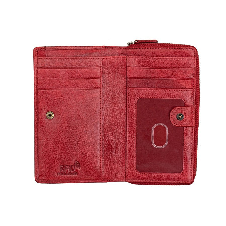 RFID Bifold Leather Purse Arizona