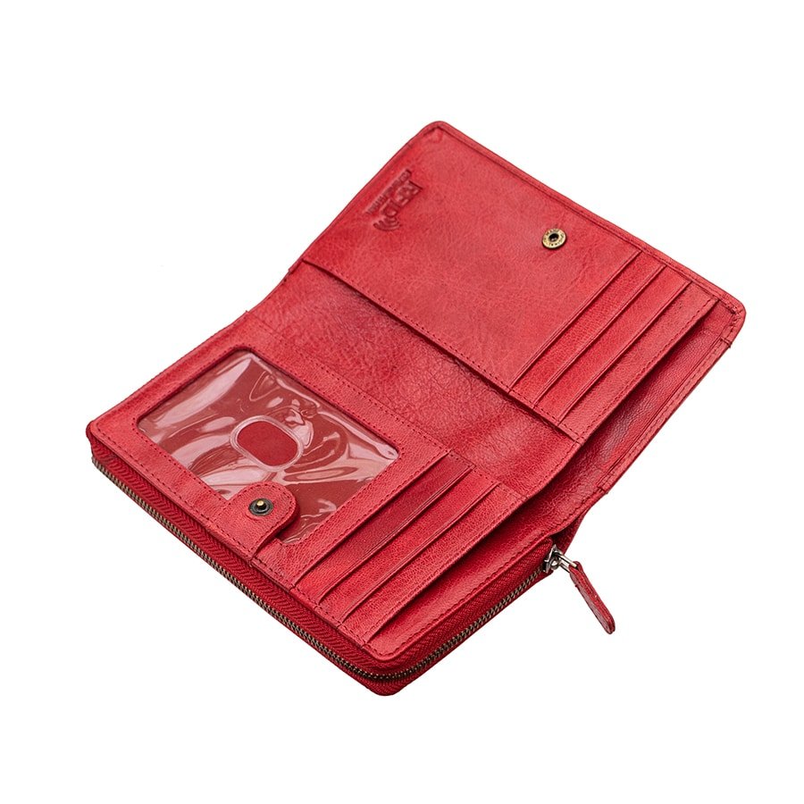 RFID Bifold Leather Purse Arizona