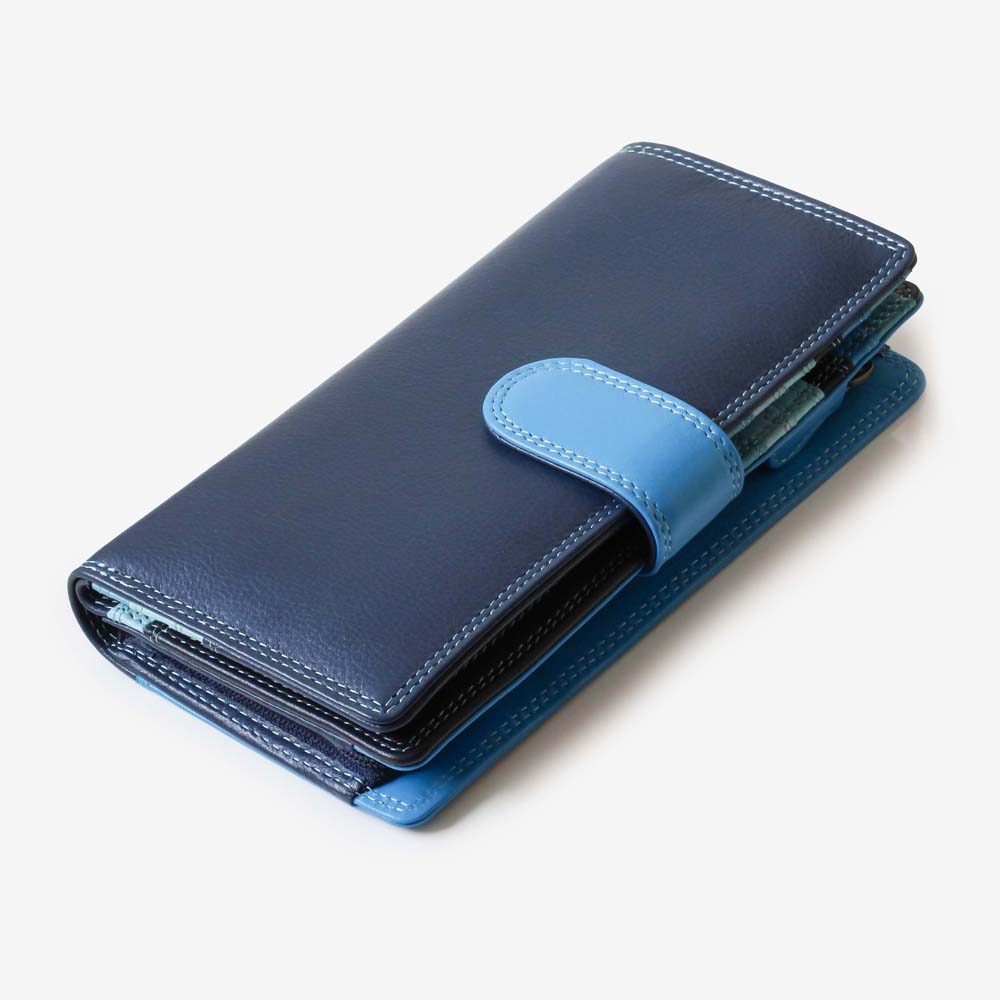 Long Leather Bifold Purse - Victoria London