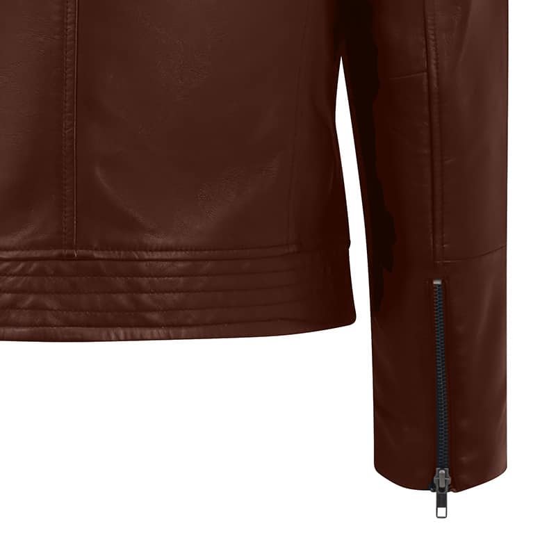 Biker Leather Jacket Albert Cognac
