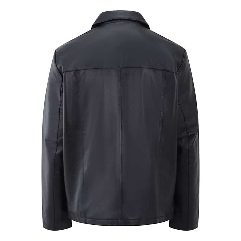 Retro Leather Jacket Henry Black