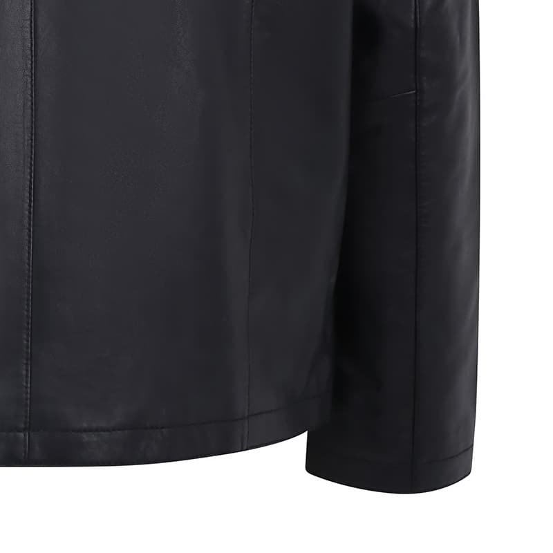 Retro Leather Jacket Henry Black