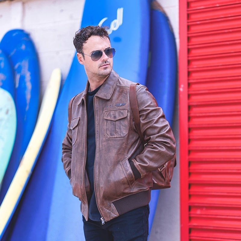Aviator Mens leather jackets