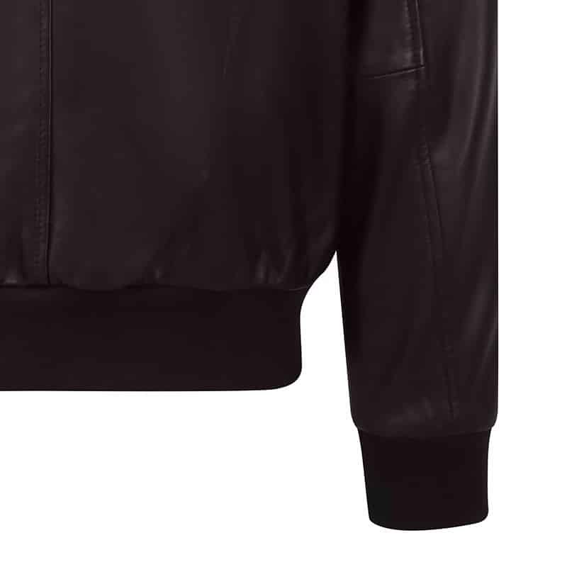 Bomber Leather Jacket Jack Brown
