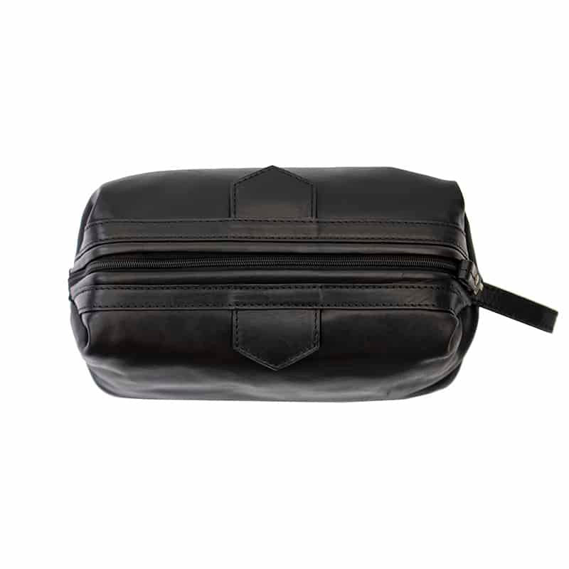 Luxury Leather Washbag - Sandro Tuscan