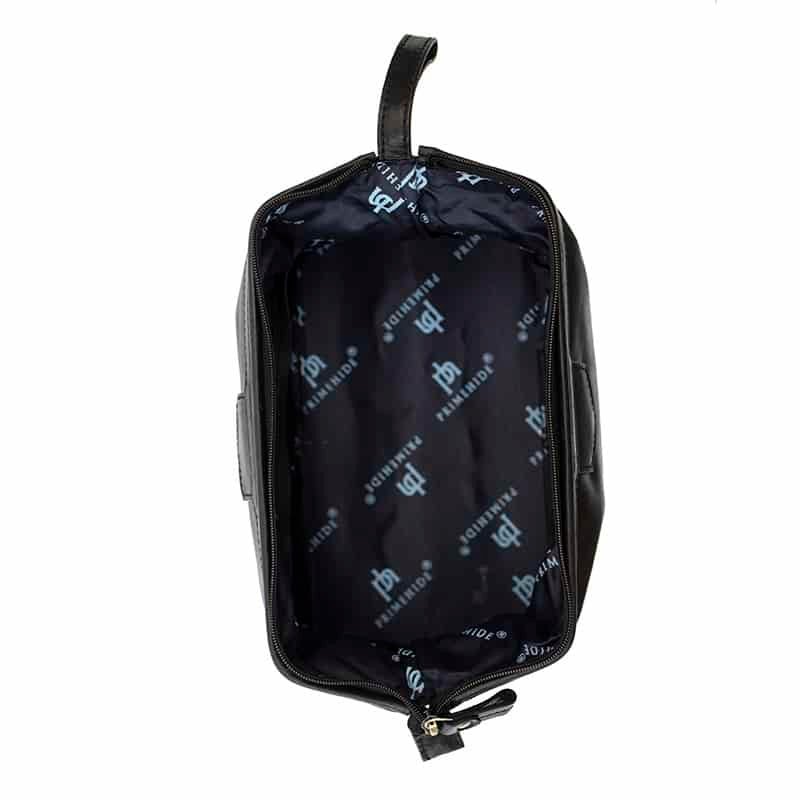 Luxury Leather Washbag - Sandro Tuscan