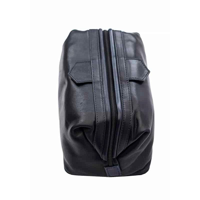 Luxury Leather Washbag - Sandro Tuscan