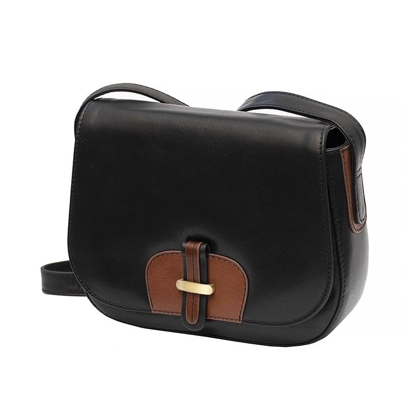 Leather Shoulder Bag - Olivia Tuscan
