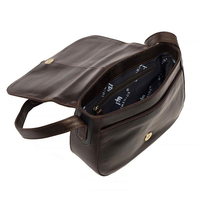 Leather Shoulder Bag - Olivia Tuscan