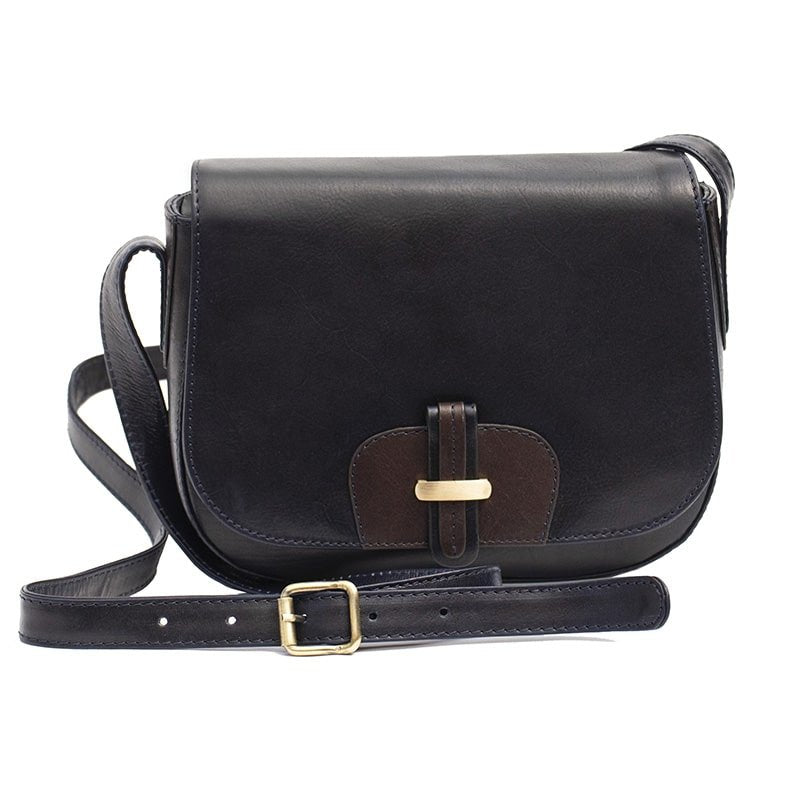 Leather Shoulder Bag - Olivia Tuscan