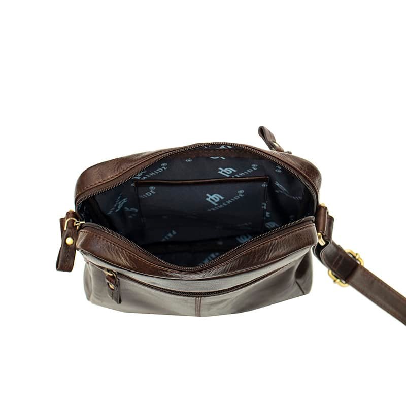 Crossbody Leather Bag - Rafa Tuscan