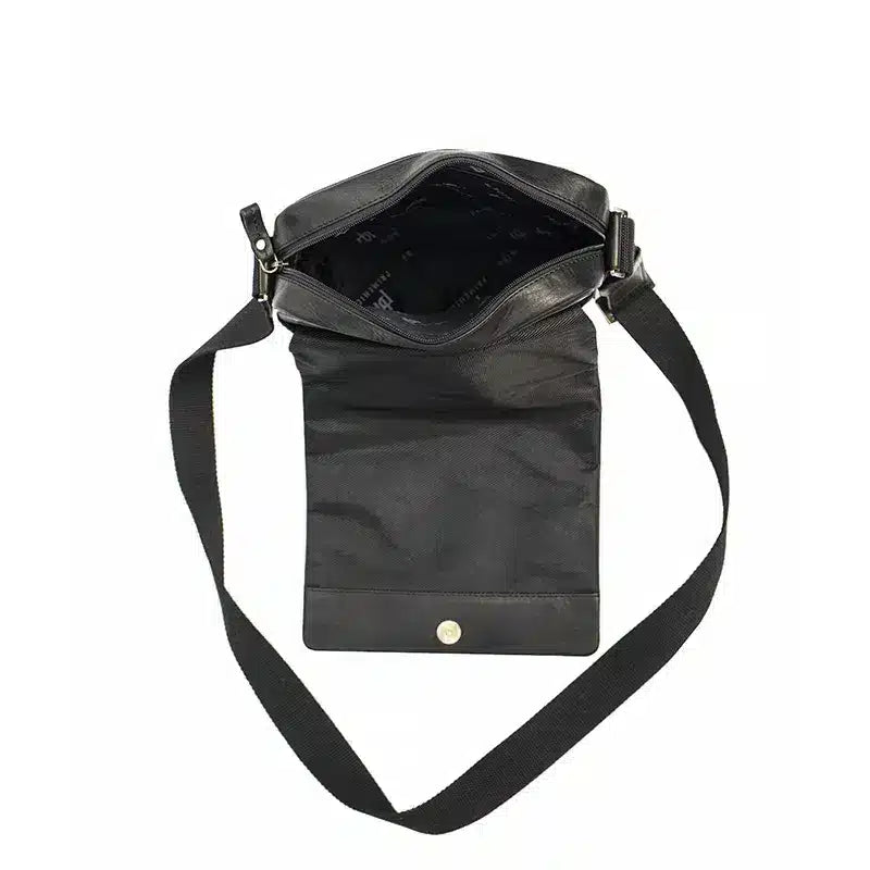 Leather Crossbody Messenger Bag - Vito Tuscan