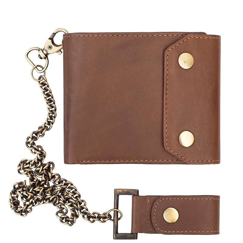 Biker Bifold Wallet With Chain - Mad Max