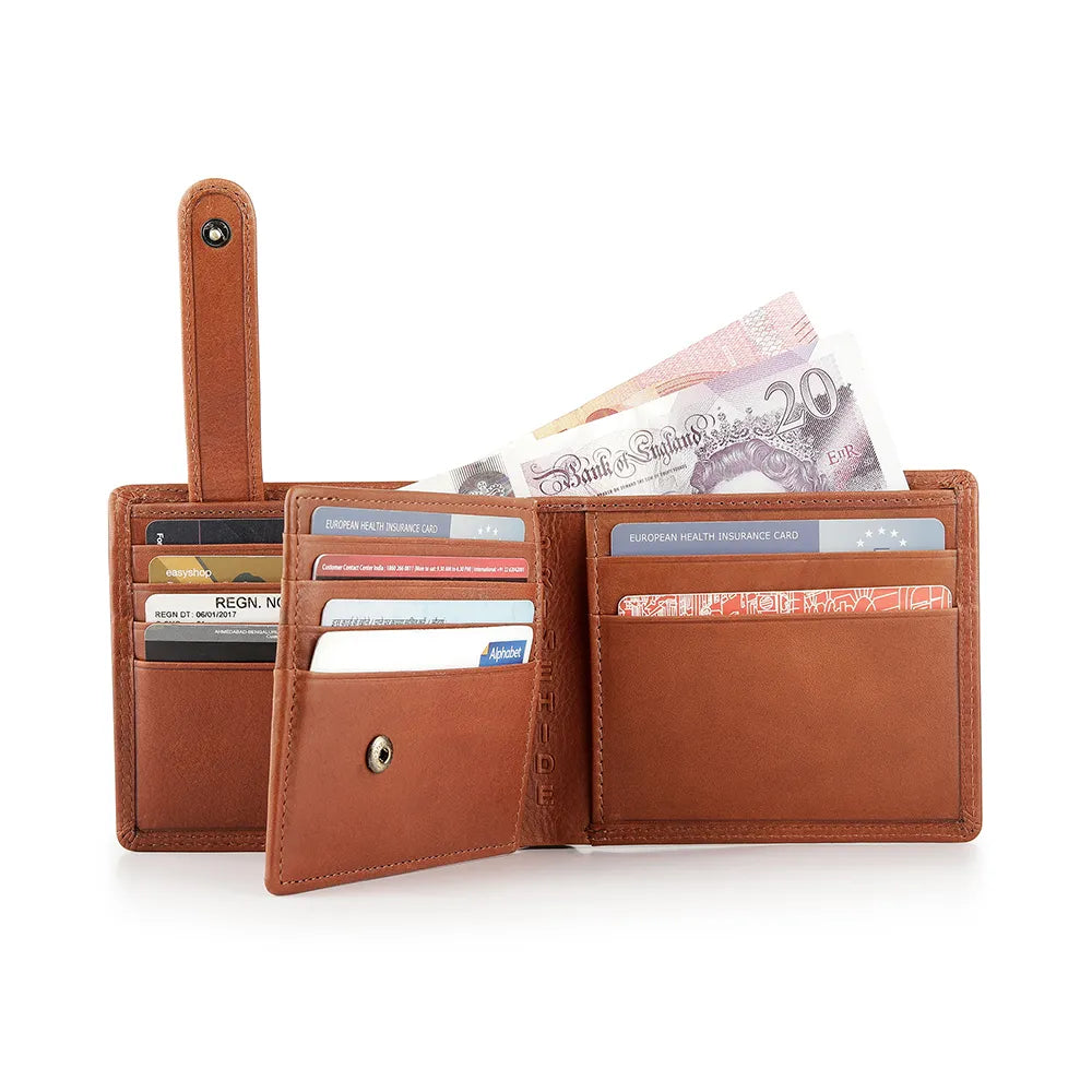 Bifold Leather Wallet For Men - Marcus Leon