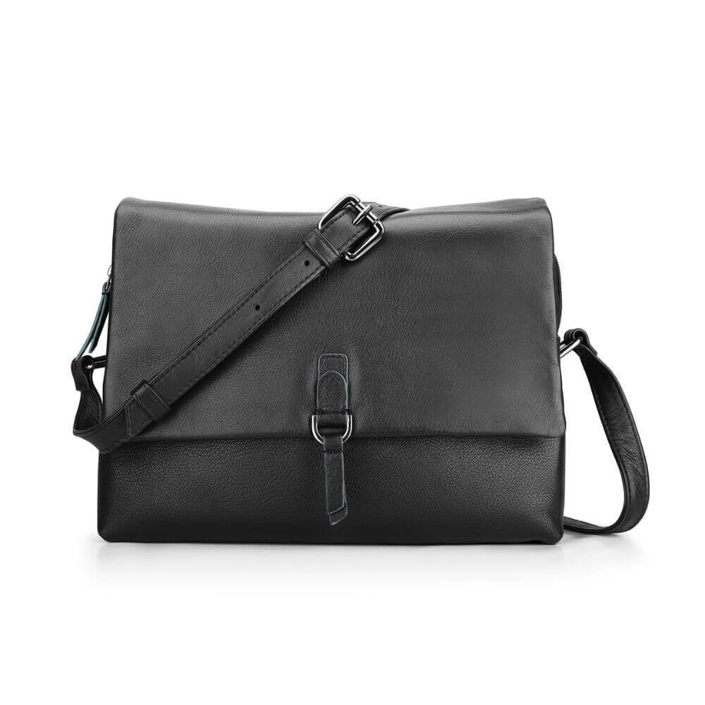 Leather Crossbody Bag Buckle Detail Reese Hudson