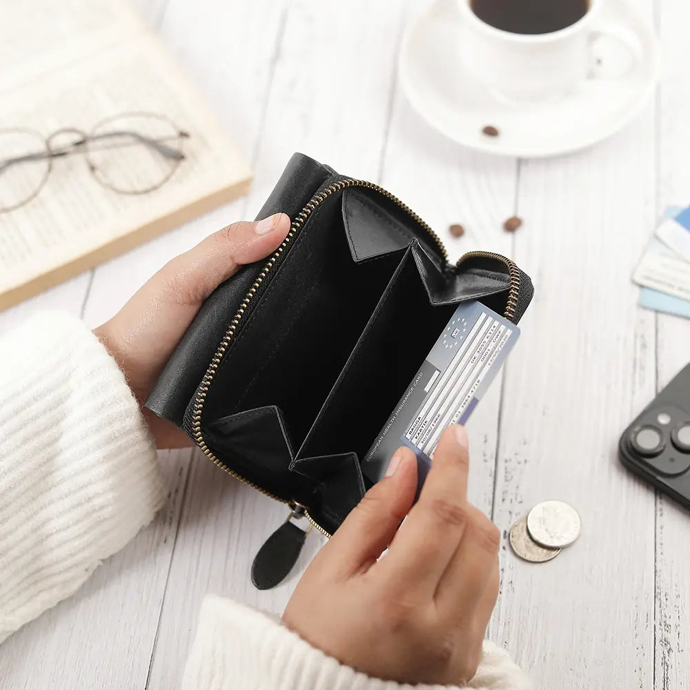 Leather Purse Trifold - Eterna Aura