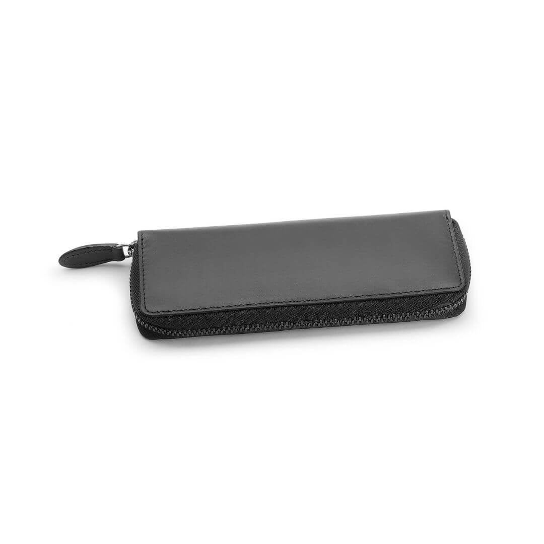 Leather Zipped Pen Case Harrison Mayfair