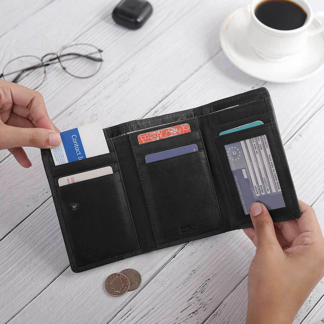 Black Trifold Wallet Columbia 1808 -8