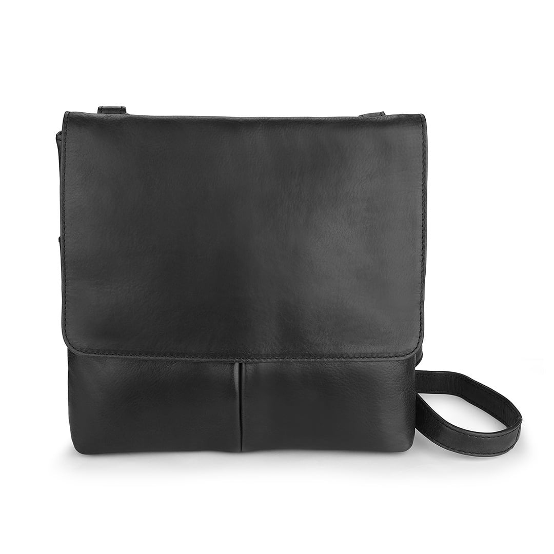 Leather Crossbody Organiser Bag Valentina