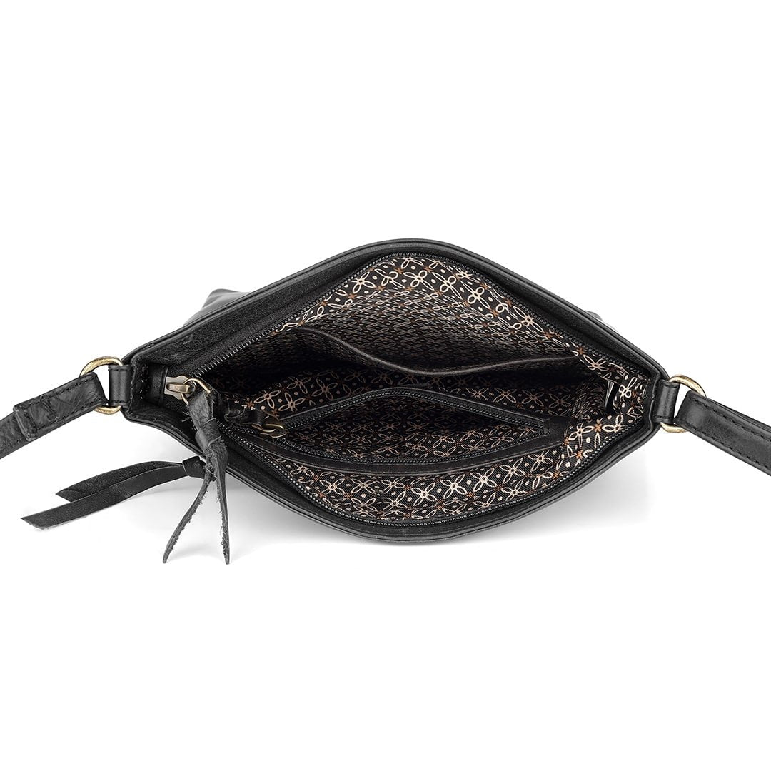 Black Washed Cancun Large Crossbody Bag Lupita – 1200 05