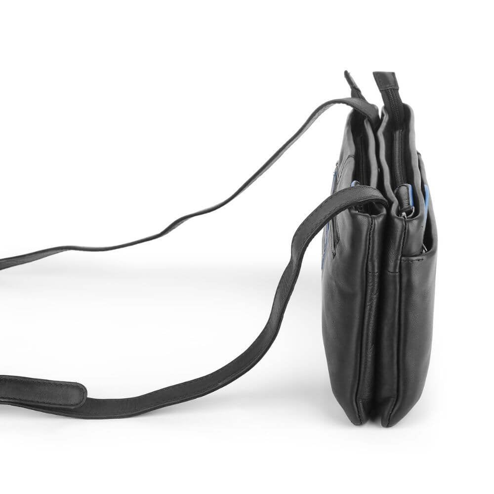 Black-Waxy-Leather-Double-Zipper-Handbag-Chester-3311-6.jpg