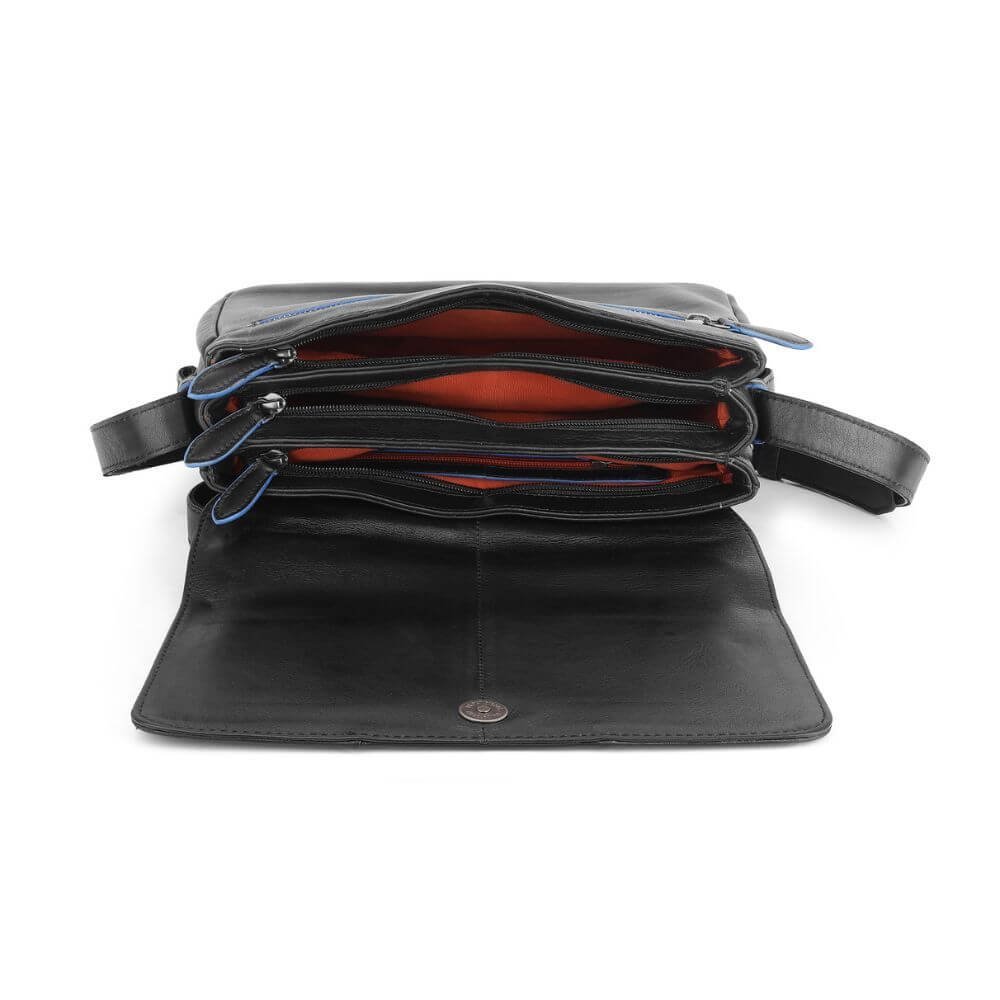 Black-Waxy-Leather-Triple-Zipper-Handbag-Chester-3313-3.jpg