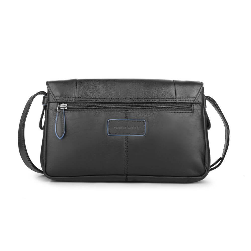 Black-Waxy-Leather-Triple-Zipper-Handbag-Chester-3313-5.jpg