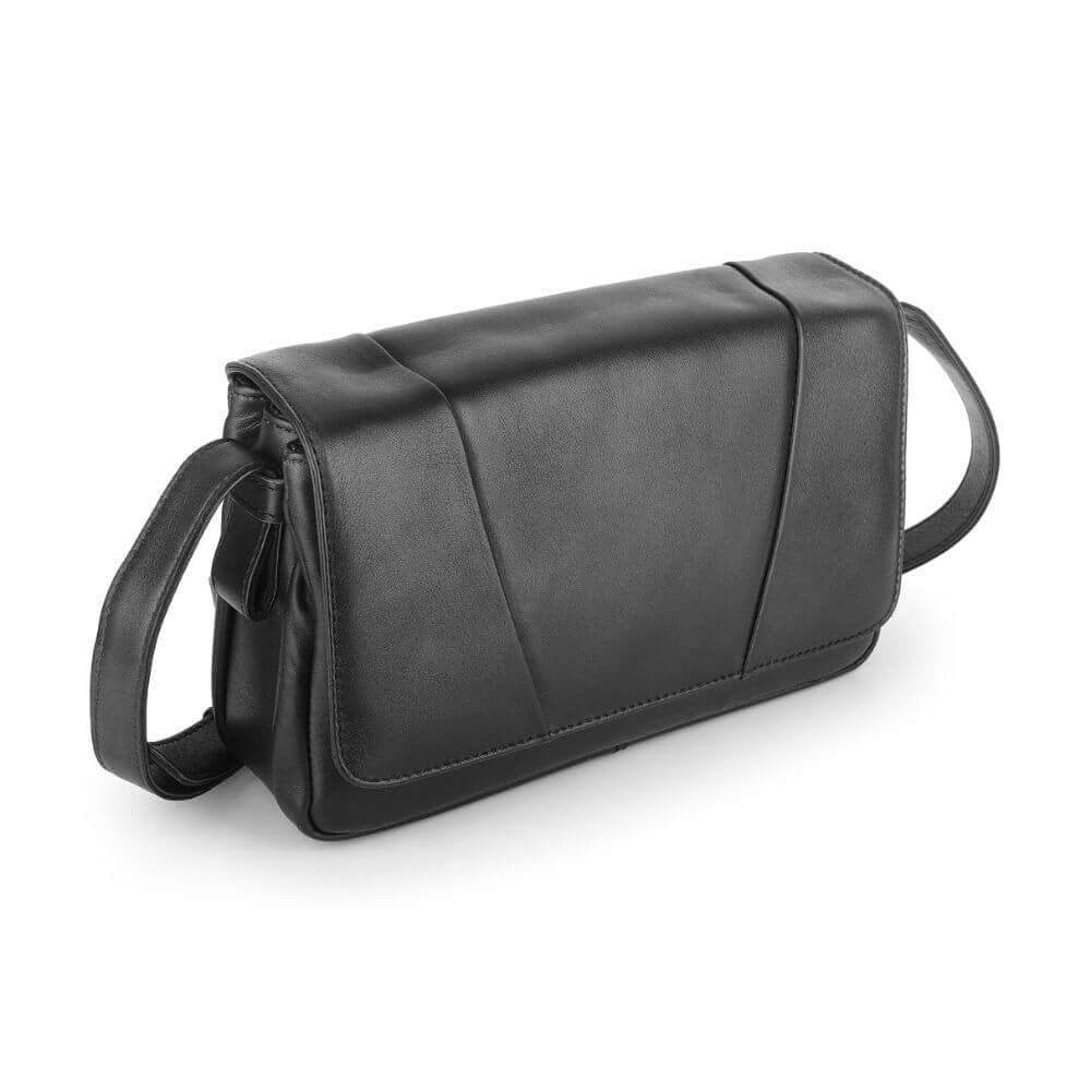 Black-Waxy-Leather-Triple-Zipper-Handbag-Chester-3313-6.jpg