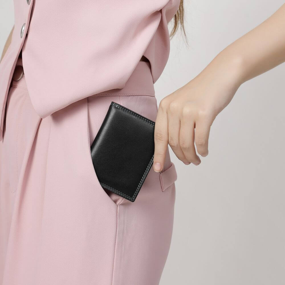 Leather Credit Cardholder - Jade London