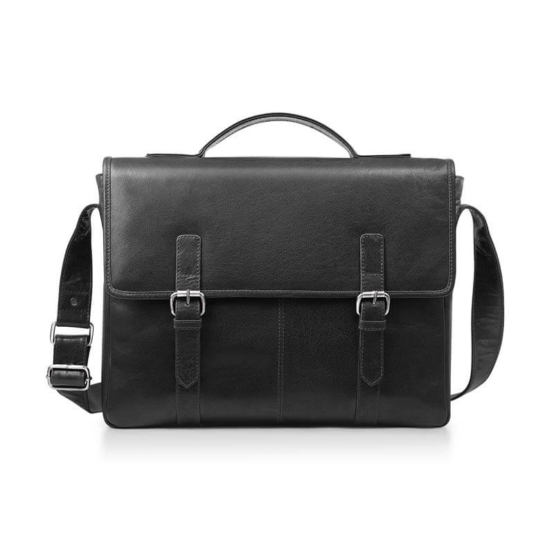 Leather Satchel Briefcase Bridge