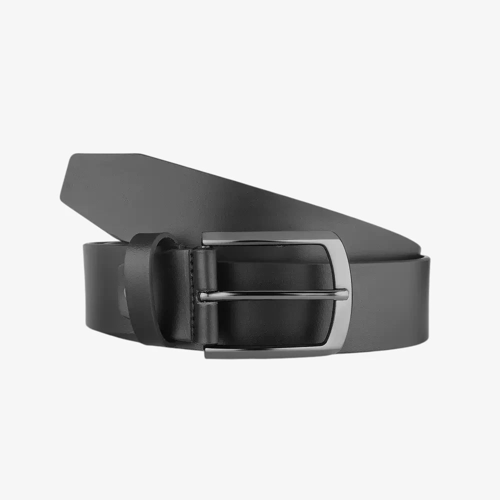 Full Grain Leather Belt 40mm Gunmetal Buckle